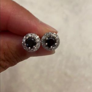 Express Black & Diamond Earrings